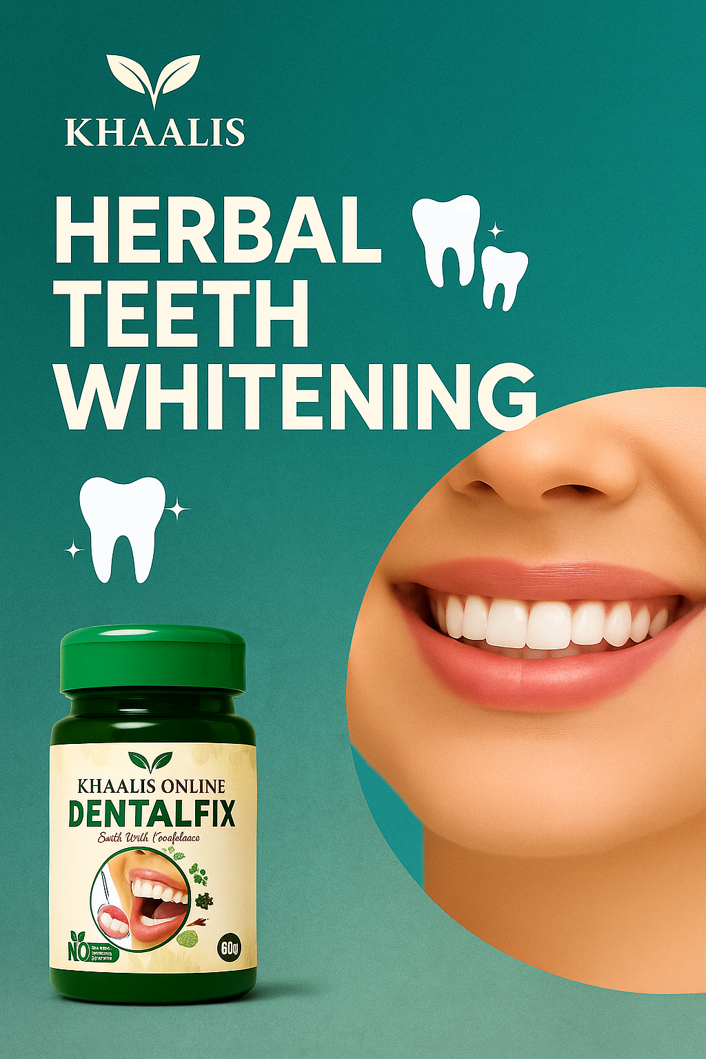DENTALFIX TEETH WHITENING AND STRENGTHENN POWDER